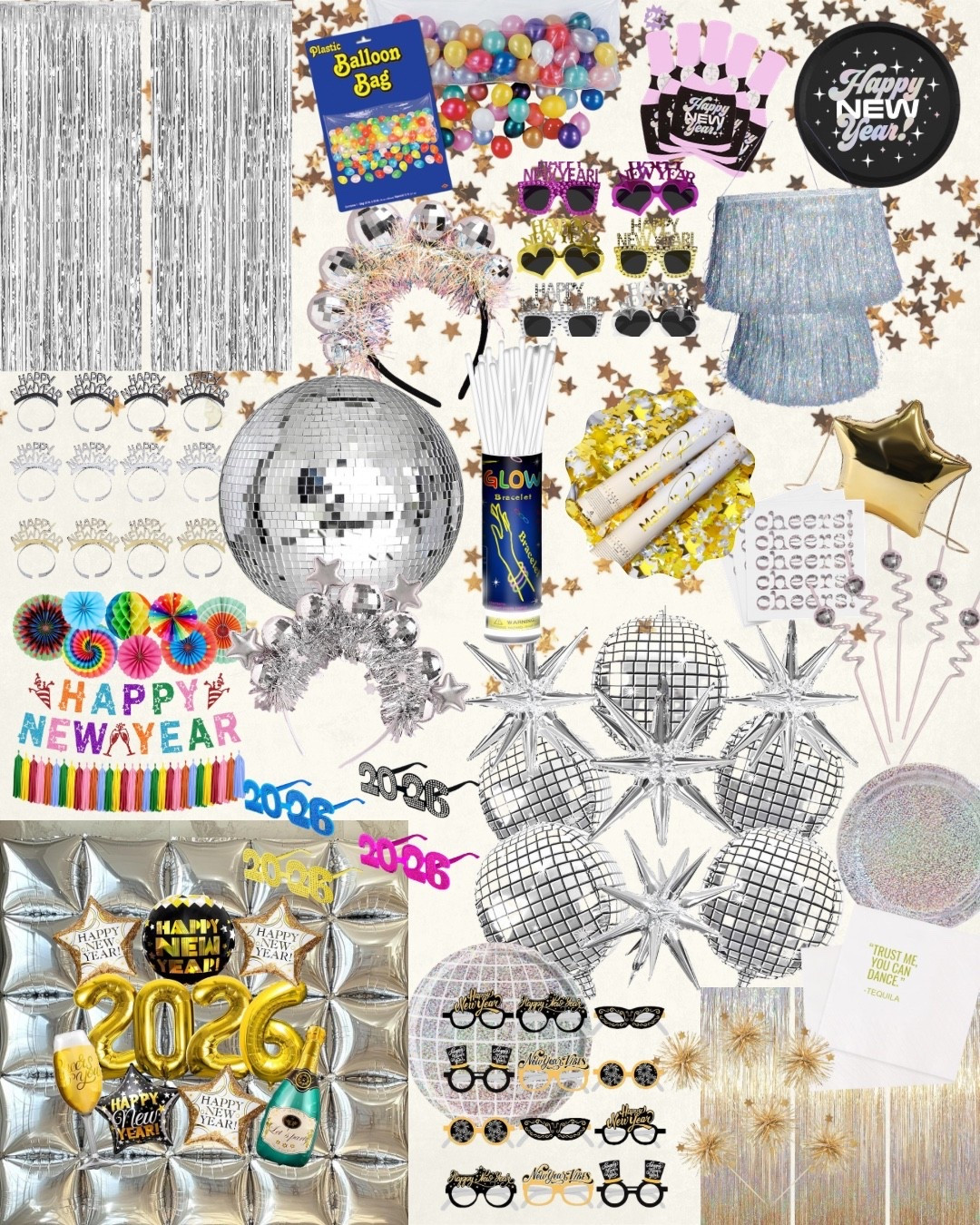 ring in the new year with all things disco balls, silver, gold and every color of the 🌈….cheers to 2025 and 2026!

#LTKHome #LTKHoliday #LTKSeasonal
