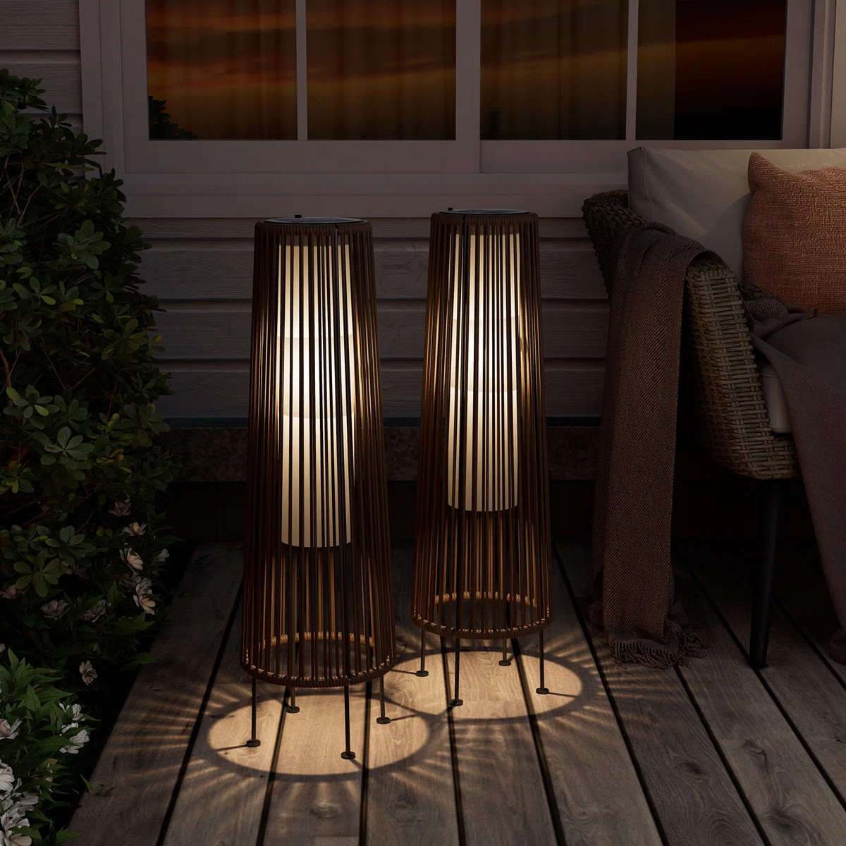 GORDES Floor Solar Light (Set of 2) | Wayfair North America