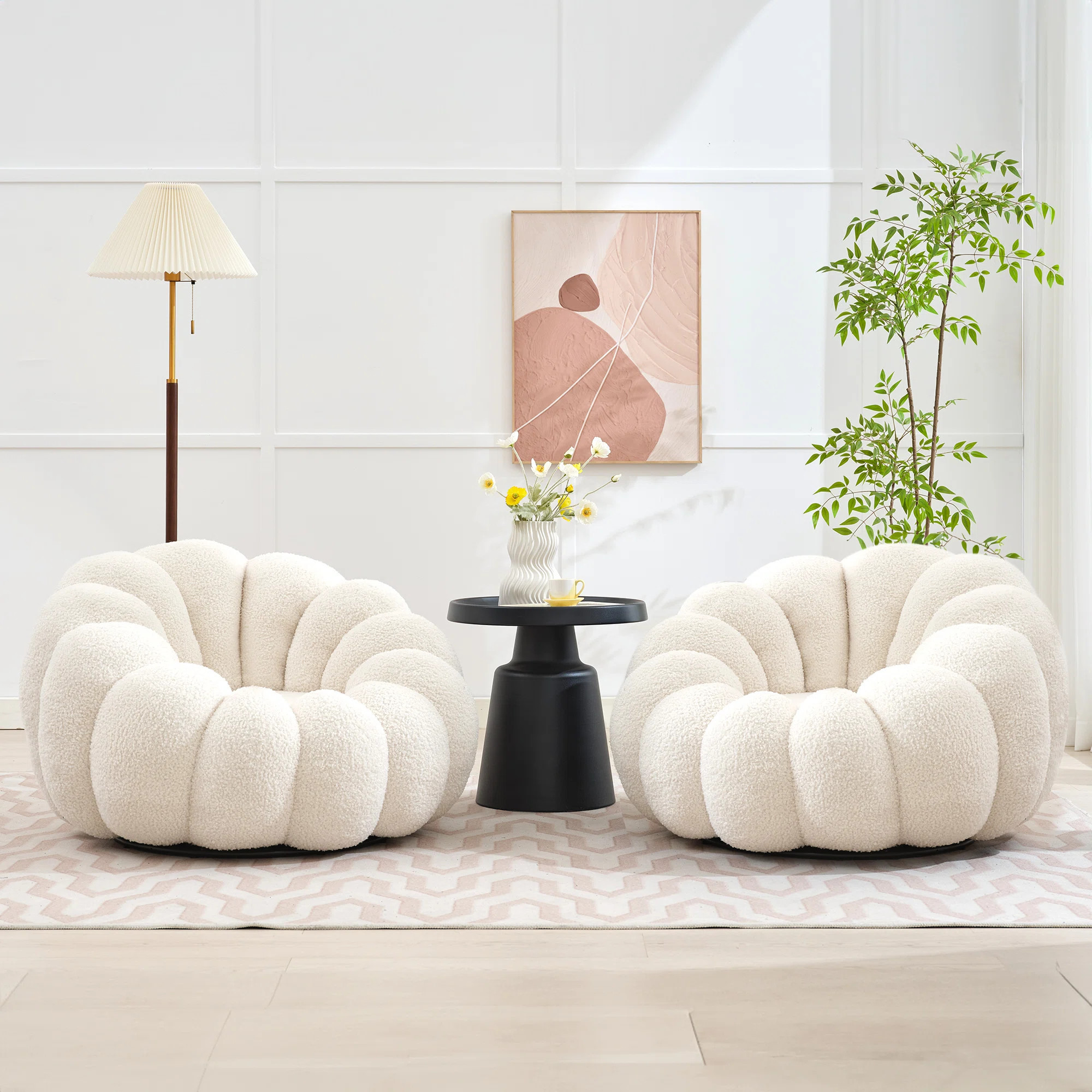 Wade Logan® Cheridyn Upholstered Swivel Chair (Set of 2) & Reviews | Wayfair | Wayfair North America