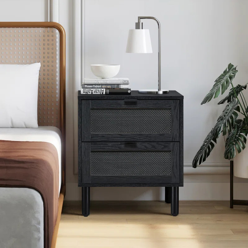 Orre 22.6'' Tall 2 - Drawer Nightstand | Wayfair North America