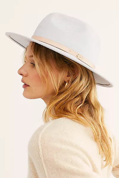 Wythe Leather Band Felt Hat | Free People (Global - UK&FR Excluded)