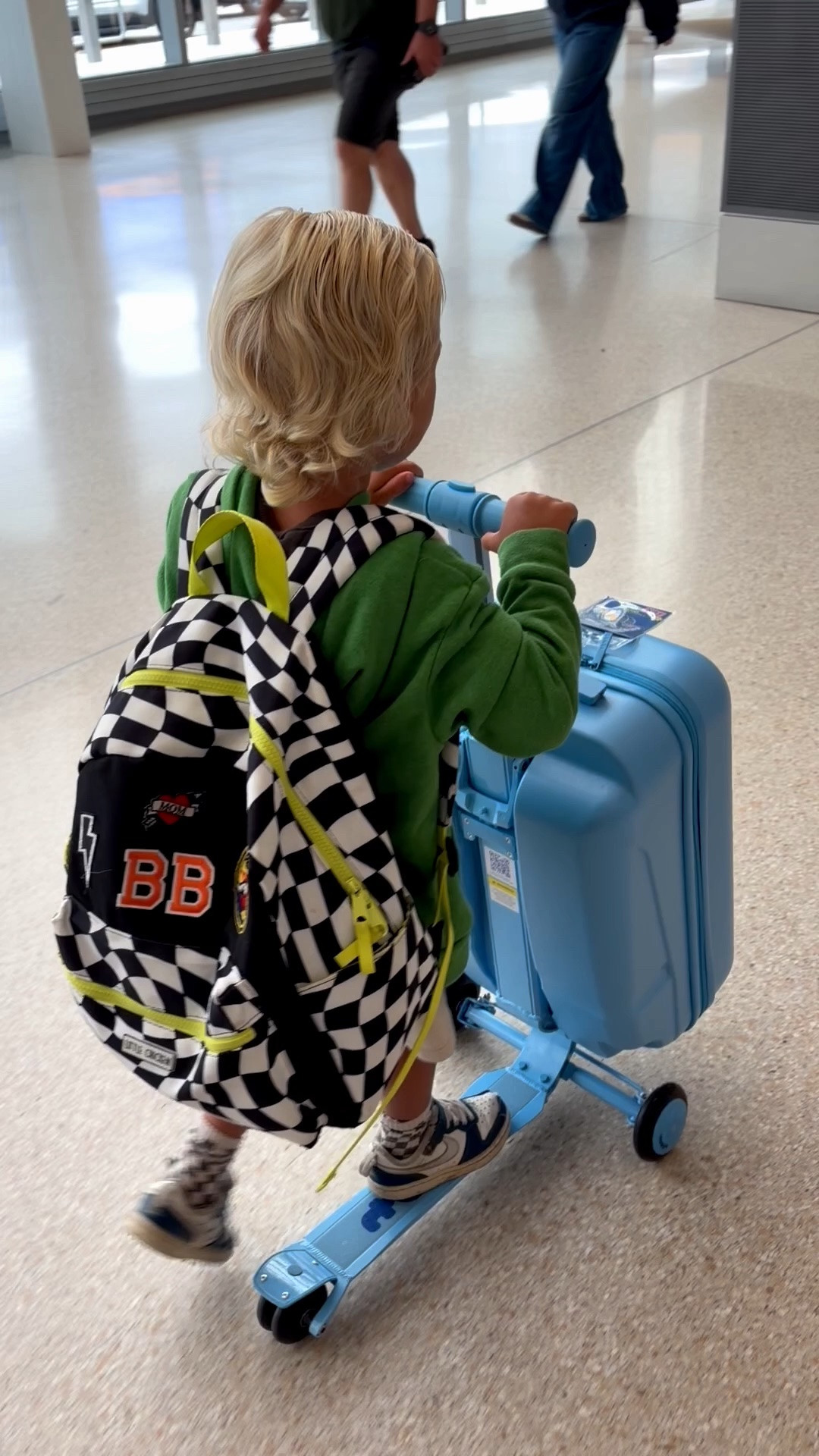 These suitcases are worth the hype! They hold so much, fit in the overheard bins, allow kids to be in charge of their own luggage, and the scooter detaches so they can ride the scooter at their destination! My 4 and 6 year old love them.

#LTKmomlife #LTKTravel #LTKKids