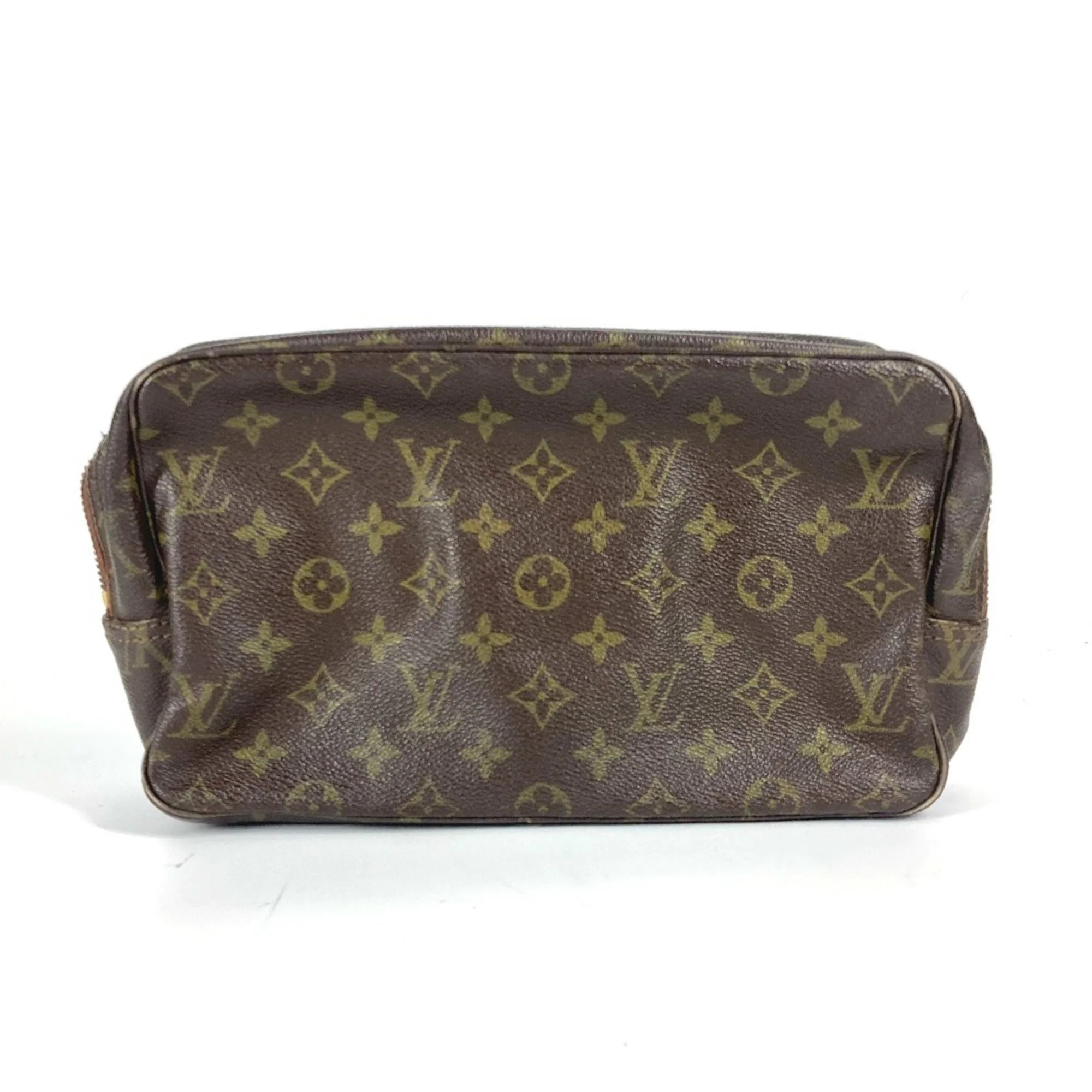 Pre-Owned LOUIS VUITTON M47522 Monogram True Toilet 28 Makeup Pouch, Clutch Bag,... (Fair) | Walmart (US)