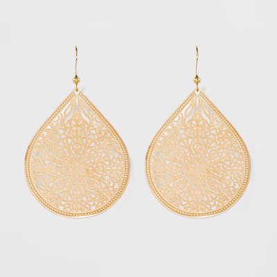 Women's Fashion Earring Filigree - A New Day™ | Target