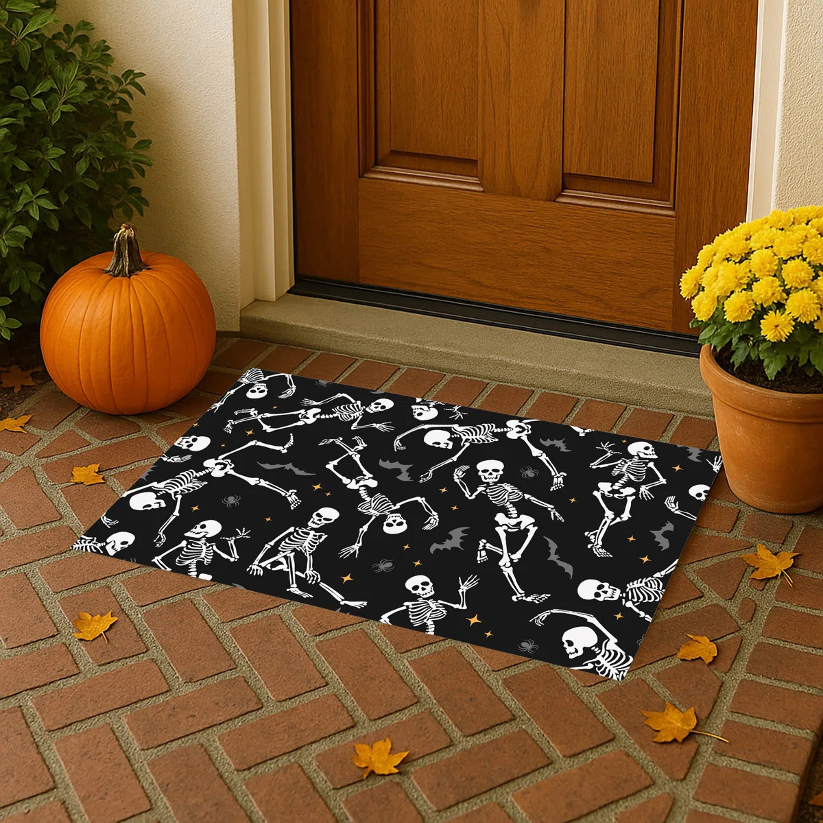 Skeleton Boogie Outdoor Door Mat | Wayfair North America