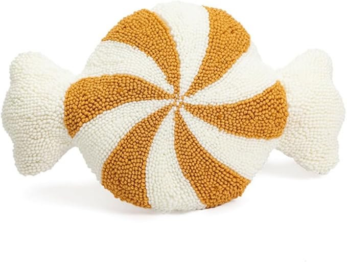 Christmas Throw Pillows Candy Cane Pillow Xmas Fluffy Spiral Lollipop Plush Pillows Xmas Pillows ... | Amazon (US)