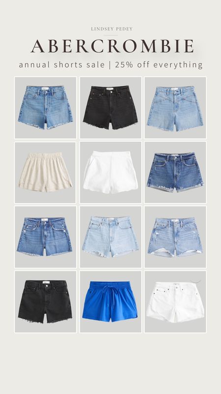 Abercrombie’s annual shorts sale! 25% off all shorts including new arrivals and best sellers! Linked my faves below! 

Summer, shorts, spring, AF, a&f, denim, linen, athletic, cut off, scalloped, ootd 

#LTKFindsUnder50 #LTKMidsize #LTKSeasonal
