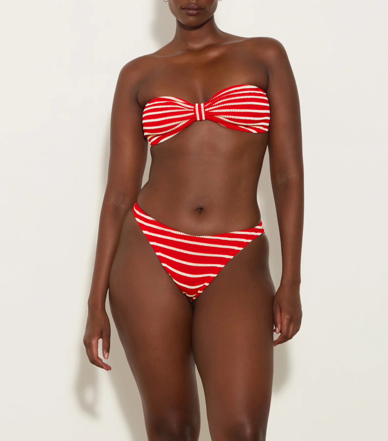 Jean Bikini - Red/White Stripe | HUNZA G
