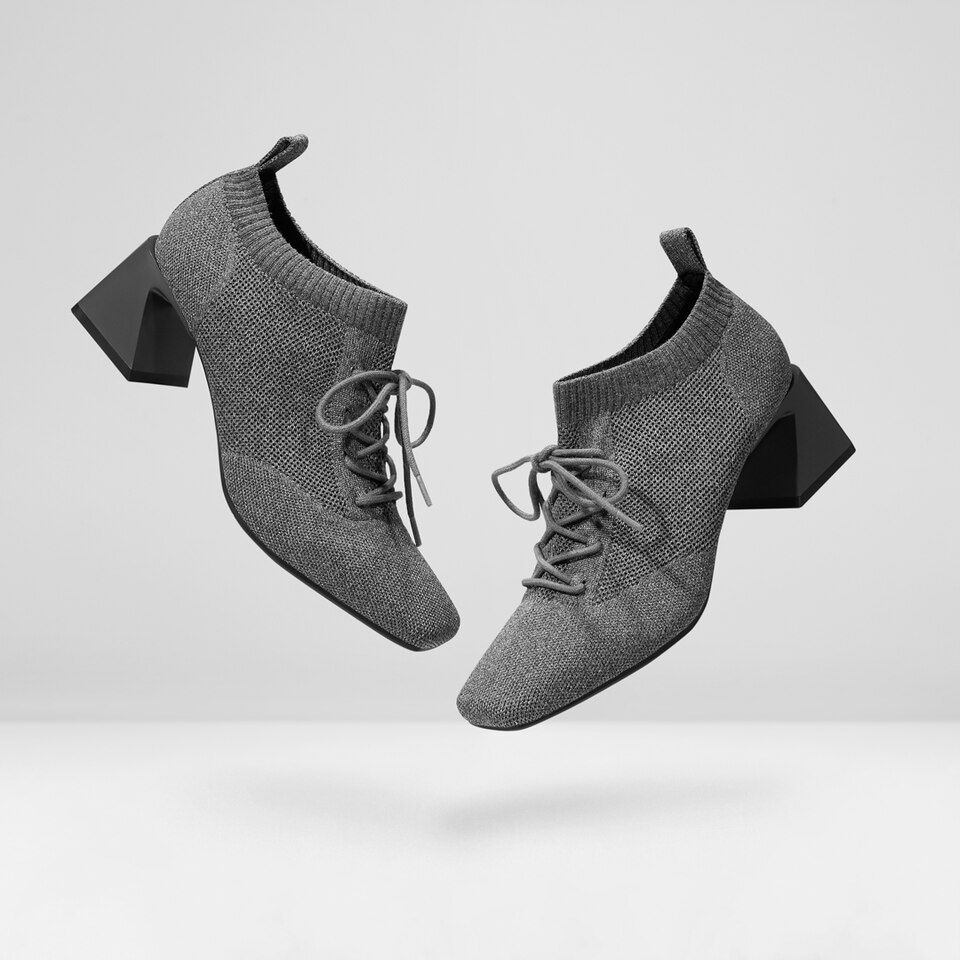 Square-Toe Heeled Oxfords | VIVAIA