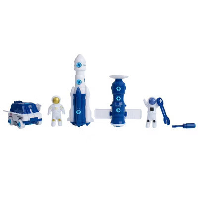 Space Adventure Build Your Own Space Station Playset 7pcs NASA Toy Kids 3+ | Target