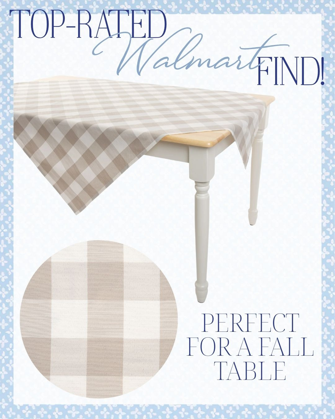 Top-rated Walmart home finds you’ll love 🤍 These timeless essentials are perfect for refreshing your home!

plaid tablecloth, fall table decor, embroidered tablecloth, farmhouse table linens, walmart home decor, affordable home finds, classic home style 

 #LTKSeasonal #LTKHome