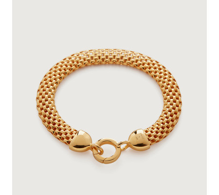 Heirloom Woven Wide Chain Bracelet | Monica Vinader (Global)