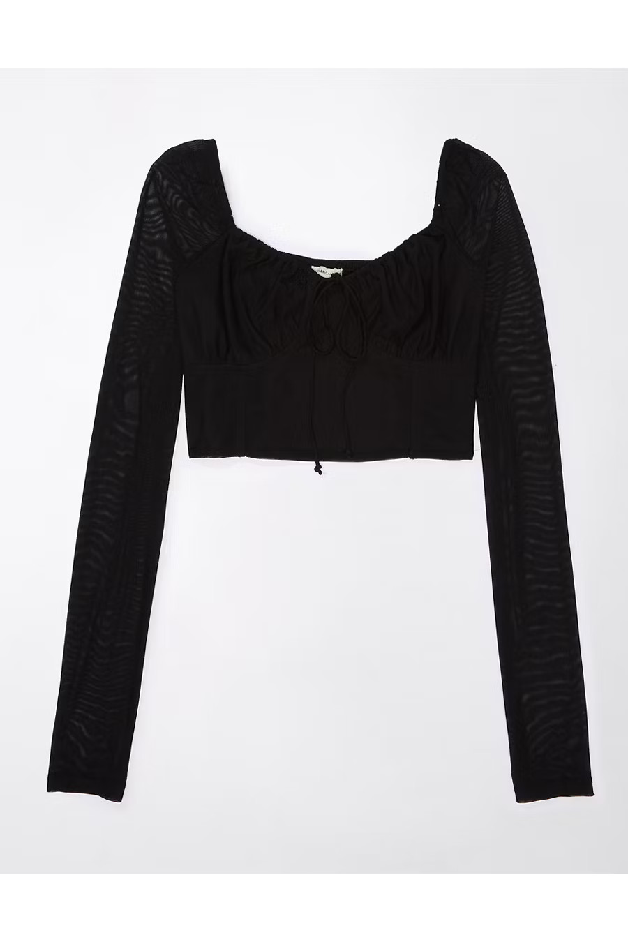 AE Mesh Cropped Corset Top | American Eagle Outfitters (US & CA)