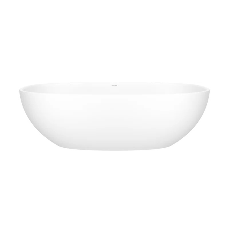Barcelona 70.875" x 34.125" Freestanding Soaking Bathtub in Volcanic Limestone™ with No Overflo... | Wayfair North America