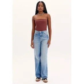Calça Jeans Wide Leg Azul 34 | OffPremium (BR)