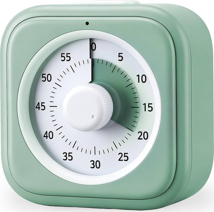60 Minute Visual Timer for Kids, Silent Countdown Clock, Time Management Tool for Homeschool Stud... | Amazon (US)