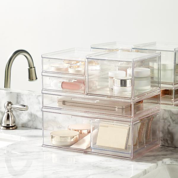 THE HOME EDIT Small Shallow Drawer Clear | The Container Store