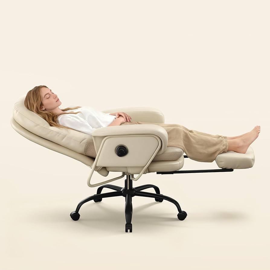 FLEXISPOT Luno 2-in-1 Chaise Lounge Chair Indoor with Wheels Footrest 90-165° Reclining Lumbar S... | Amazon (US)