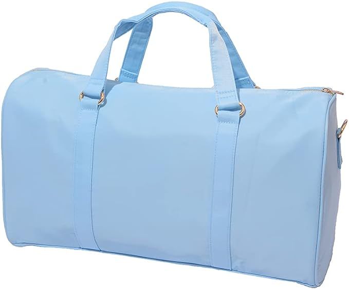Kaymey Young Teens Travel Duffel Weekender Bag,Weekend Sports Gym Bag Travel Men Womens(Blue) | Amazon (US)