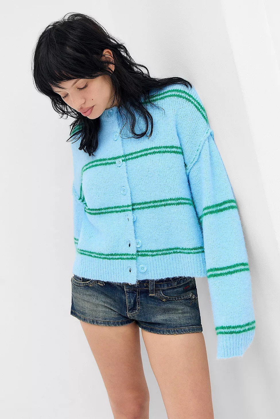 UO Marli Crew Neck Cardigan | Urban Outfitters UK