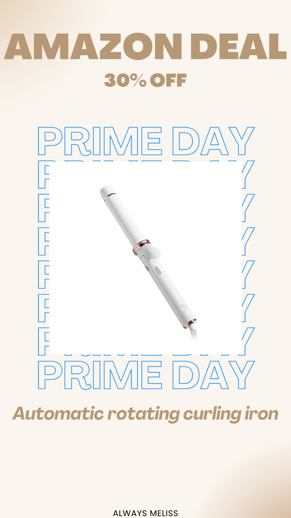 This T3 curling is so great and on sale during Prime day! Love that it’s an automatic rotating curling iron 

Beauty 
T3
Prime Day

#LTKBeauty #LTKSaleAlert
