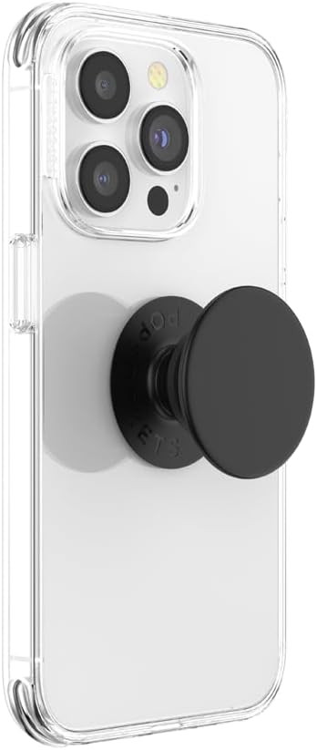 PopSockets PopTop and Base, Adhesive Phone Grip with Swappable Top - Black | Amazon (US)