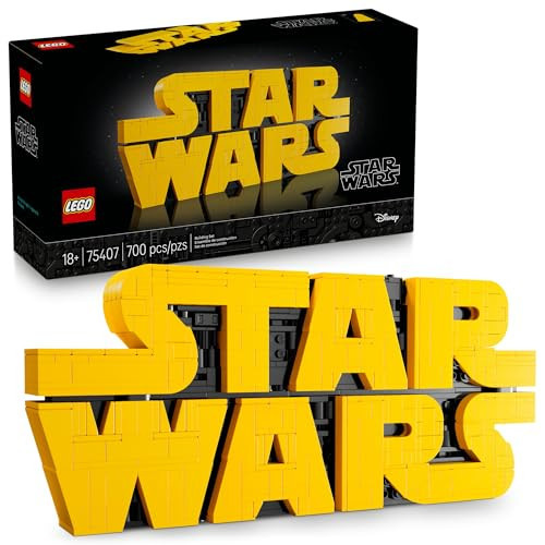 LEGO Star Wars Brick-Built Star Wars Logo - Building Blocks for Adults 18+ - Collectible DIY Model Kit - Unique Gift for Men and Women - Home Decor Idea for Fans of The Movie Series - 75407 | Amazon (US)