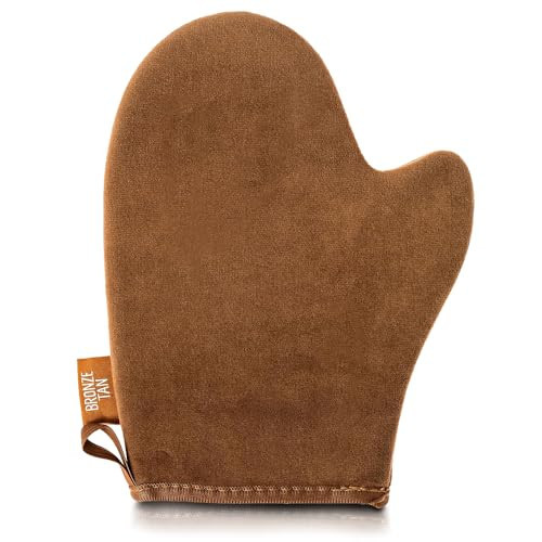 Self Tanning Mitt Applicator With Thumb – Ultra Soft Self Tanner Mitt for Applying Tanning Mousse or Lotion – Machine Washable & Reusable Sunless Tanning Glove for Streak-Free Tan | Amazon (US)