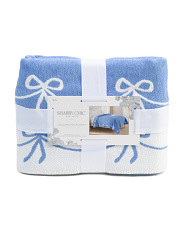 Jacquard Knit Bows Blanket | Bed & Bath | Marshalls | Marshalls