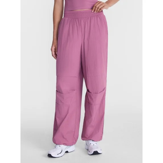 Avia Women's and Women's Plus Crinkle Pants with Pleated Knees, 30" Inseam, Sizes XS-4X | Walmart (US)