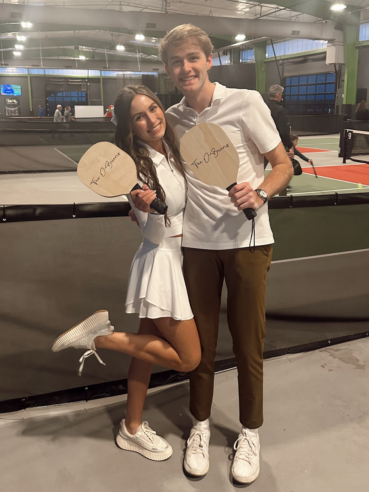 Our pickleball outfits from our rehearsal dinner!☺️ Cute and sporty!🤍

#LTKFitness #LTKStyleTip #LTKActive