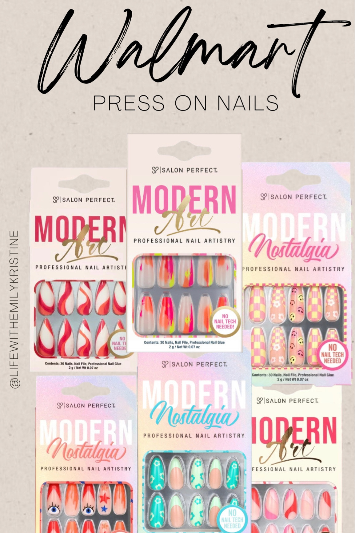 Skip the nail salon and up your nail game at home! Some of my fav press on nail kits from Walmart ✨

#LTKunder50 #LTKSeasonal #LTKFind