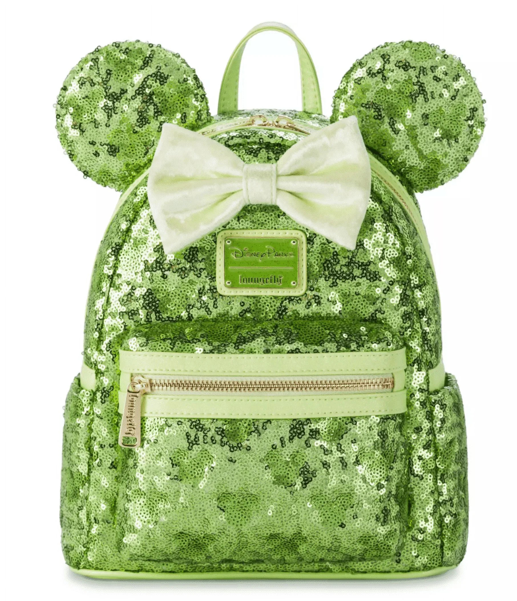 Disney Parks Minnie Mouse Sequined Loungefly Mini Backpack Green New with Tag | Walmart (US)