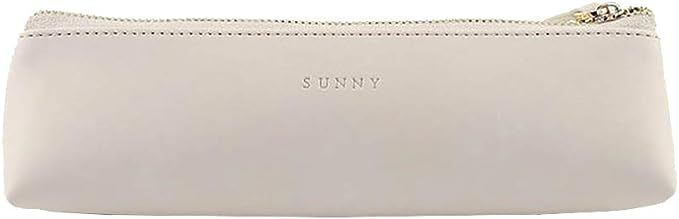 Doraking Pencil Bag Pen Case, PU Leather, Apricot, 7.87" x 1.73" x 1.97" | Amazon (US)