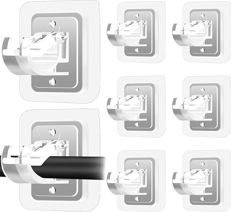 Self Adhesive No Drill Adjustable Curtain Rod Holder Hooks Brackets | Amazon (US)