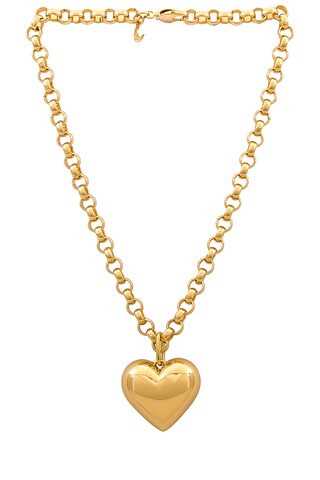 Lili Claspe Bubble Heart Necklace in Gold from Revolve.com | Revolve Clothing (Global)