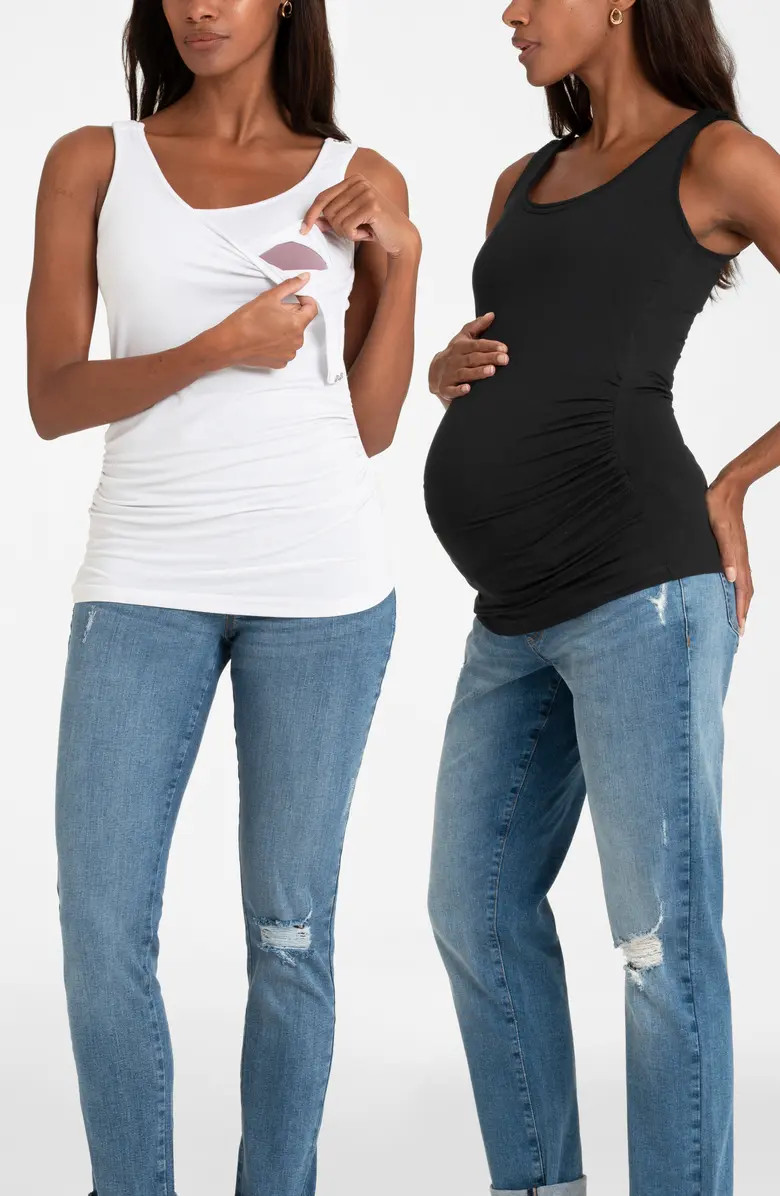 Seraphine Assorted 2-Pack Maternity/Nursing Tanks | Nordstrom | Nordstrom