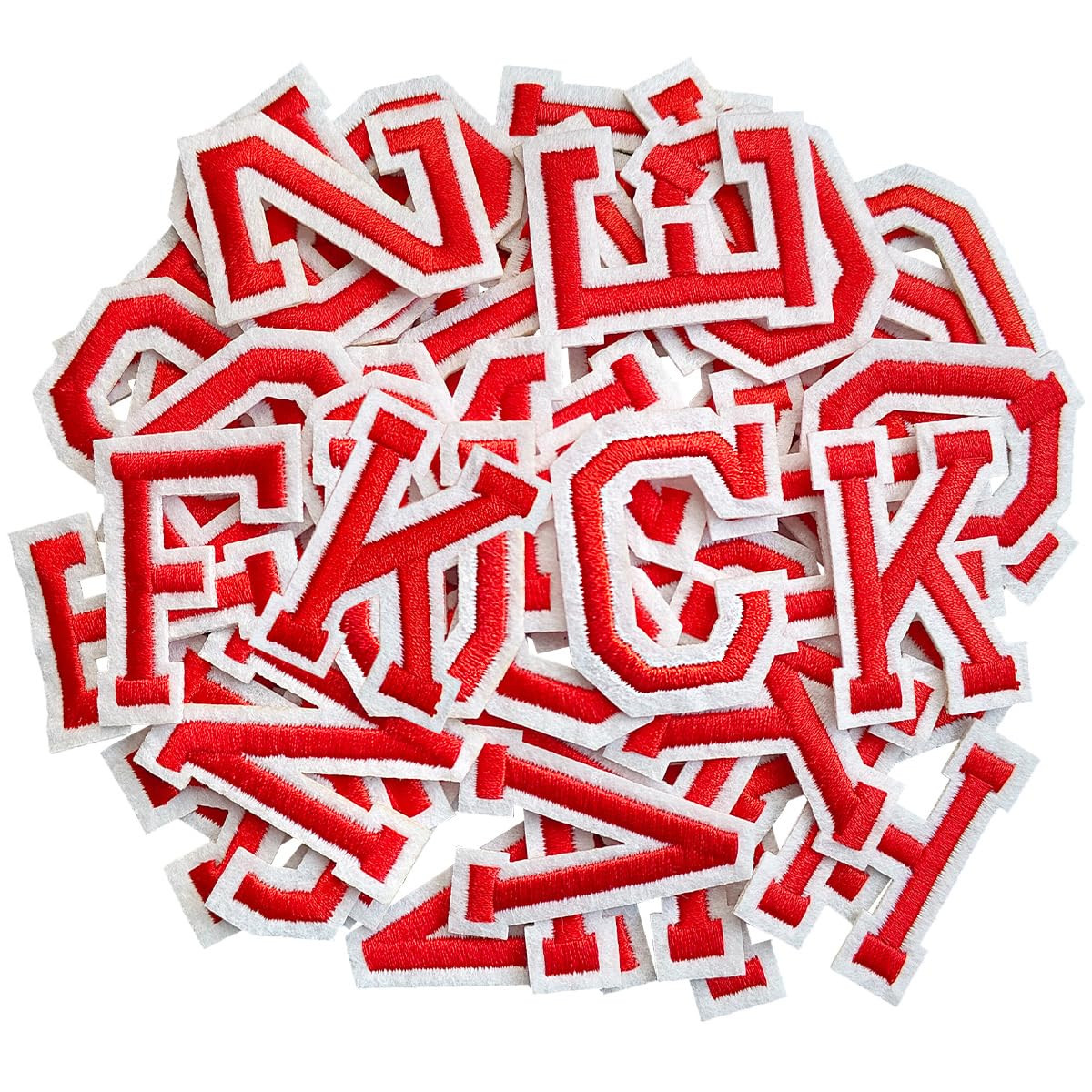 Iron on Letter 52Pcs Alphabet A to Z Patches with Ironed Adhesive, Decorate Repair Patches for Ja... | Amazon (US)