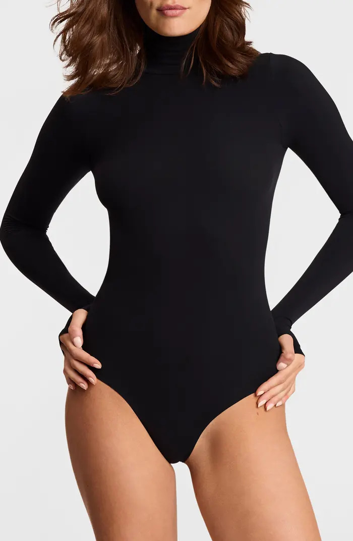 Ballet Body Turtleneck Thong Bodysuit | Nordstrom