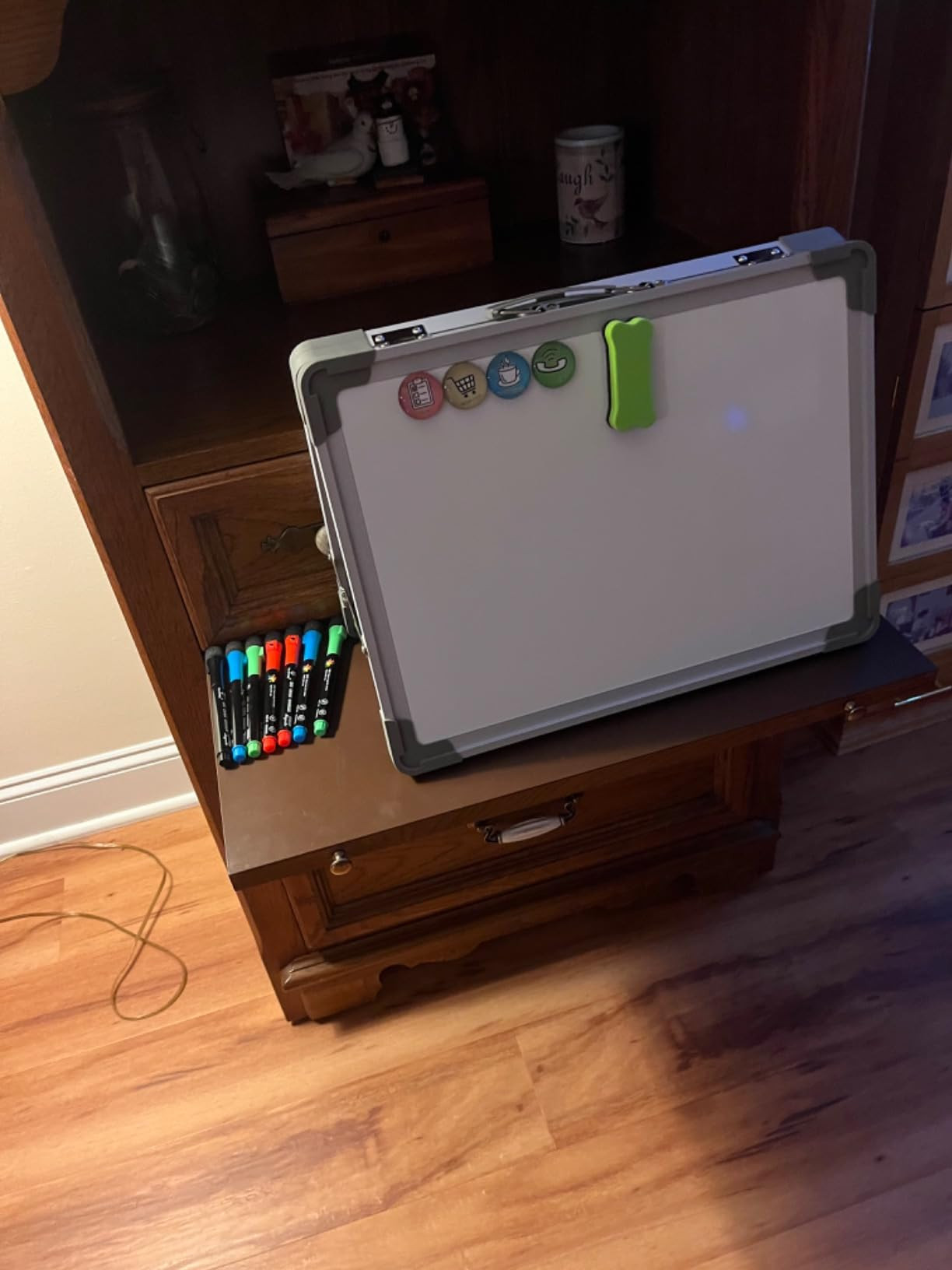 Small Dry Erase White Board – TANKEE Magnetic Desktop Foldable Whiteboard Portable Mini Easel D... | Amazon (US)