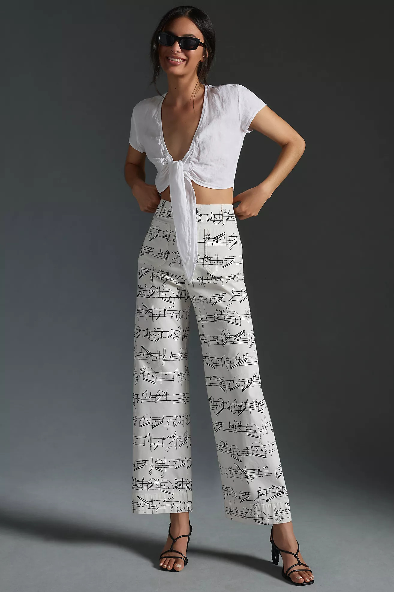 The Colette Cropped Wide-Leg Pants by Maeve | Anthropologie (US)
