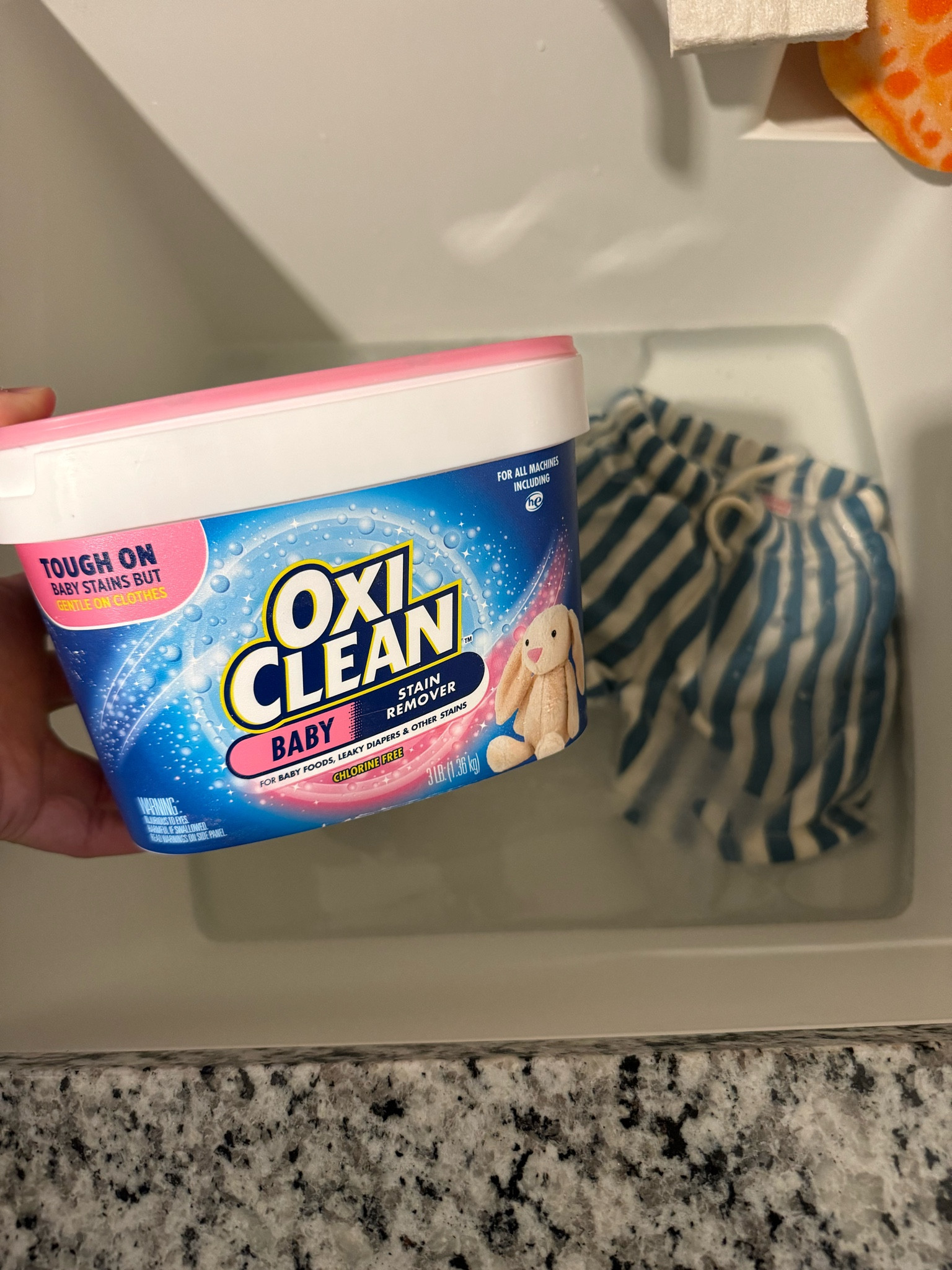 Baby Oxi-Clean, scores a B on EWG rating so I use it for the whole fam!

#LTKKids #LTKFamily #LTKBaby