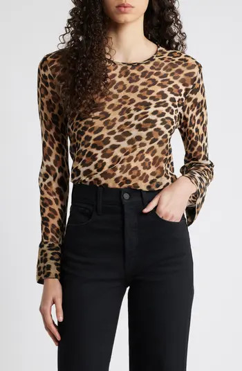 MANGO Stark Leopard Print Top | Nordstrom | Nordstrom