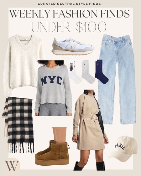 New fashion finds under $100!

#fallfashion 

Weekly fashion finds under $100. NYC sweater. Cozy white eyelash sweater. Neutral new balance sneakers. Abercrombie denim. Polo socks. Plaid blanket scarf. Cozy fall styles. Affordable fall fashion. Chic fall style. It girl fall style. Platform booties. Paris baseball cap. Casual fall dress  

#LTKSeasonal #LTKstyletip #LTKfindsunder100