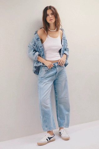 We The Free Good Luck Mid-Rise Barrel Jeans | Free People (Global - UK&FR Excluded)