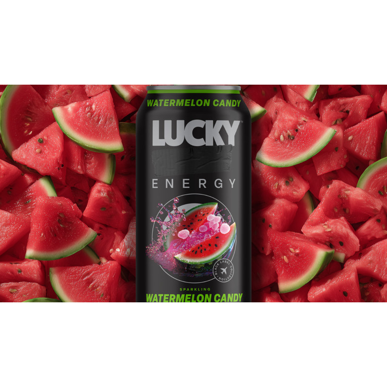 Lucky Energy Sugar Free Energy Drinks 16 fl oz Can, Watermelon Candy with Maca, Ginseng, Taurine,... | Walmart (US)