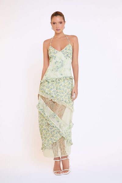 Tiered Floral Patchwork Maxi Dress | Forever 21