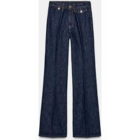 Zara - Zw Collection High-Waist Flare Jeans - Blue - 29 (Us 8) - Woman | Zara US