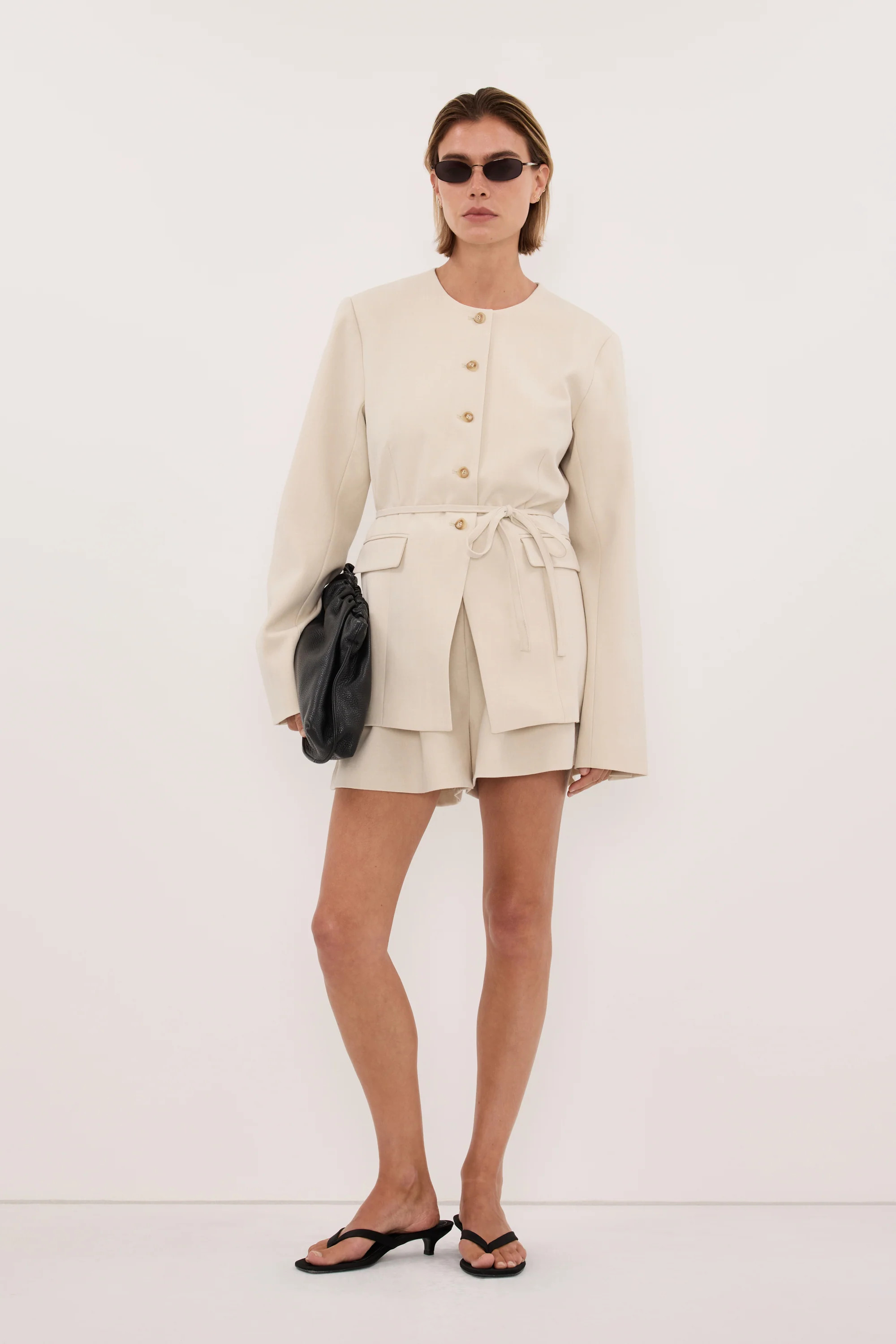 CYRUS BONE TAILORED SHORT | DISSH