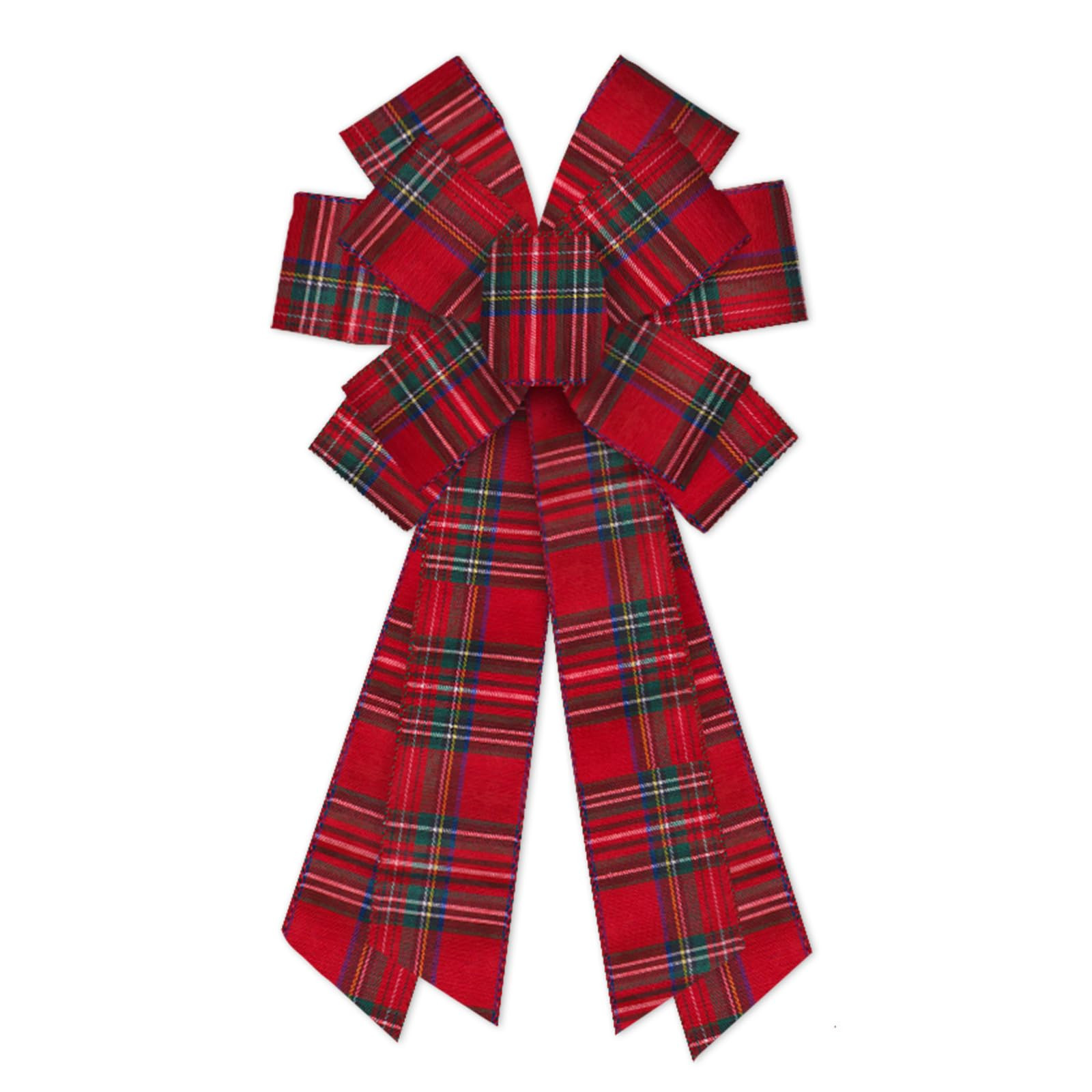 Threetols Large Christmas Bows for Wreath,Vintage Red Buffalo Plaid Wreath Bow Xmas Velvet Decor ... | Amazon (US)